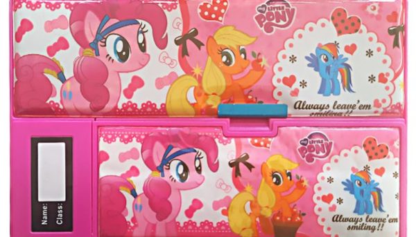 جامدادی کتابی دخترانه دکمه دار بزرگ